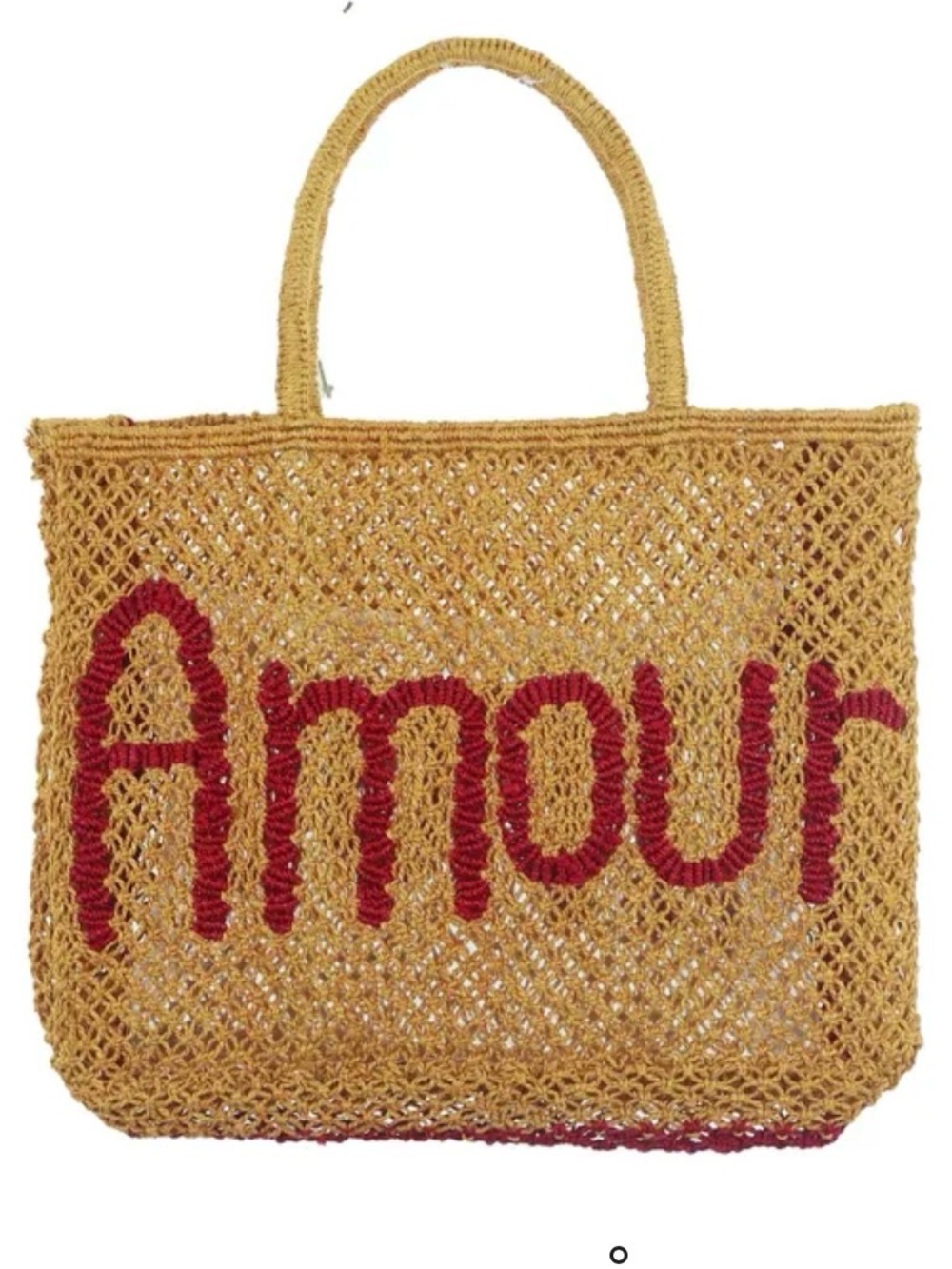 NWT THE JACKSONS Panier Amour Small | Framboise beach bag